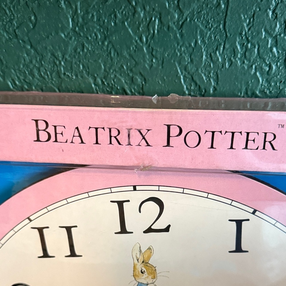 NEW! Beatrix Potter Peter Rabbit Wall Clock RARE Original 2007 In Box - Picture 8 of 8